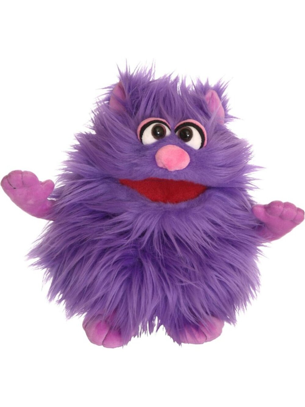 12-Inch Purple Plush Monster Hand Puppet for Kids - Fun, Friendly Toy for